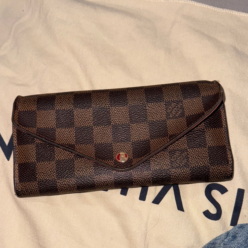 Louis Vuitton Brown Damier Ebene Clutch